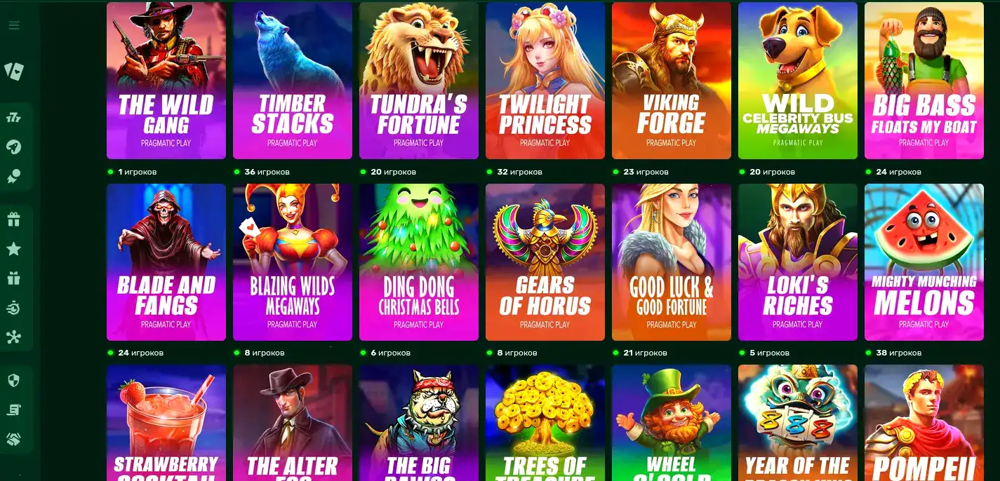 Игровой процесс Clubnika casino